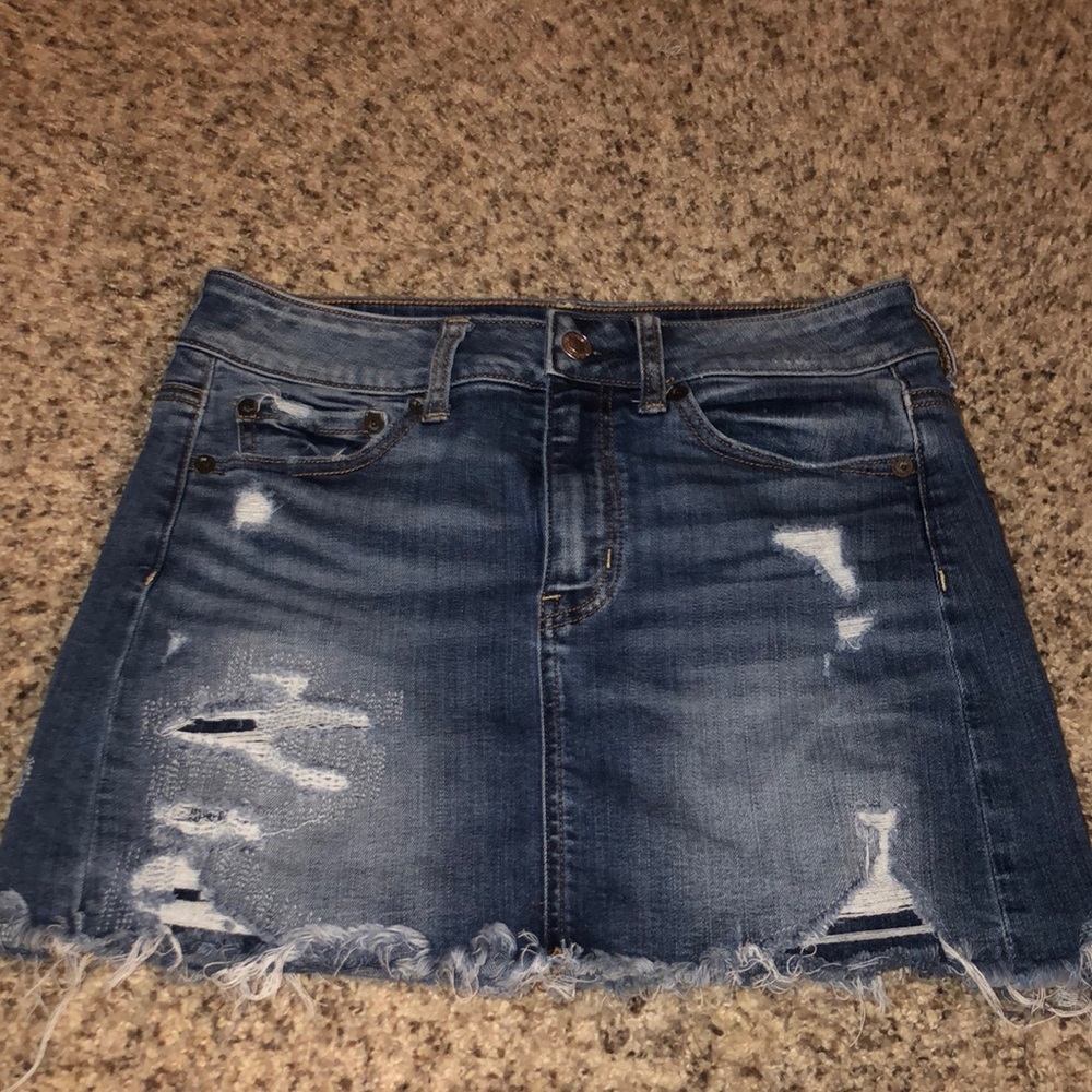 American eagle denim skirt